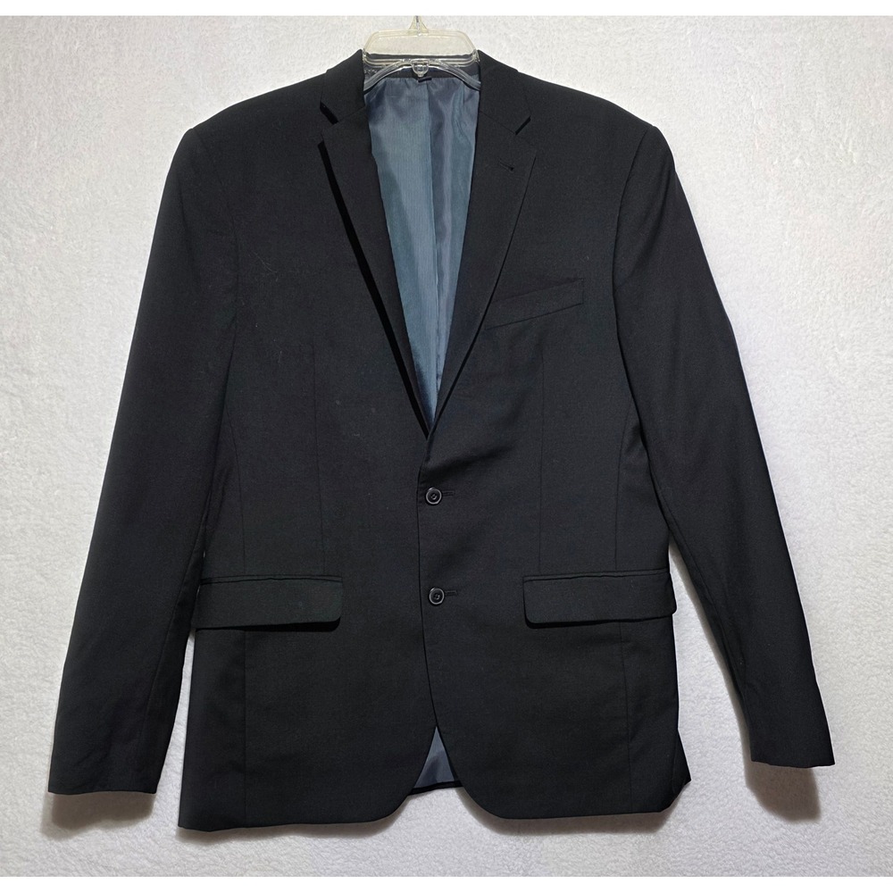 Jos A Bank 1905 Slim Fit Black Blazer Men's Two Button Sport Coat Jacket